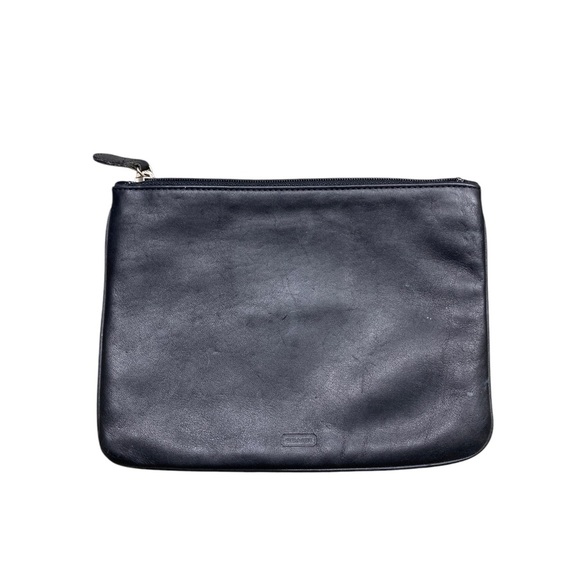 Coach leather Black Vintage Toiletry Bag with Zipper Closure - Picture 1 of 10